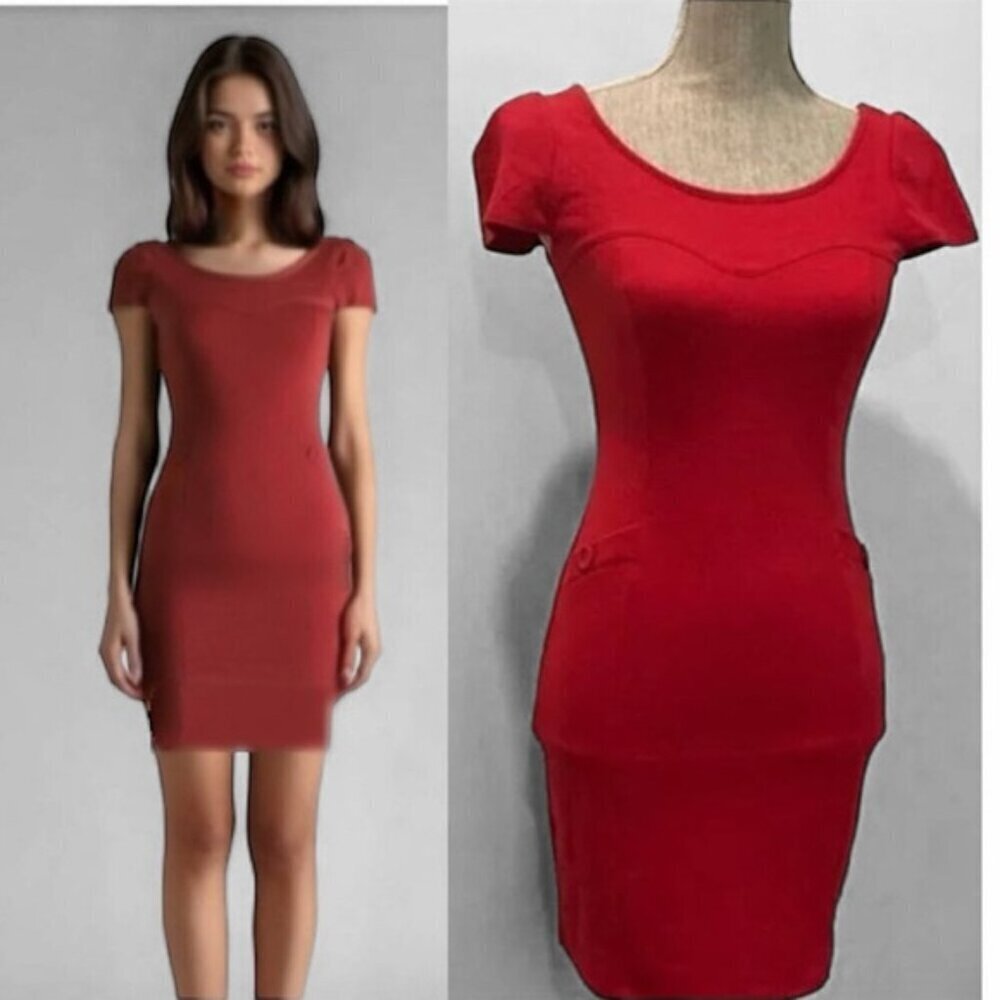 Soprano Red BodyCon Sheath Dress​​​​​​​​
